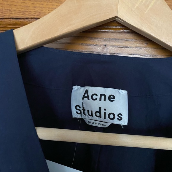 Acne studios navy dress 36 Small knee length - Picture 3 of 7
